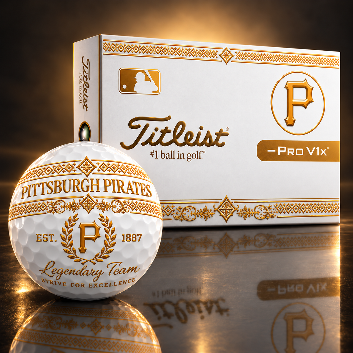 Exclusive MLB x PIT Legendary Team V8 Golf Ball