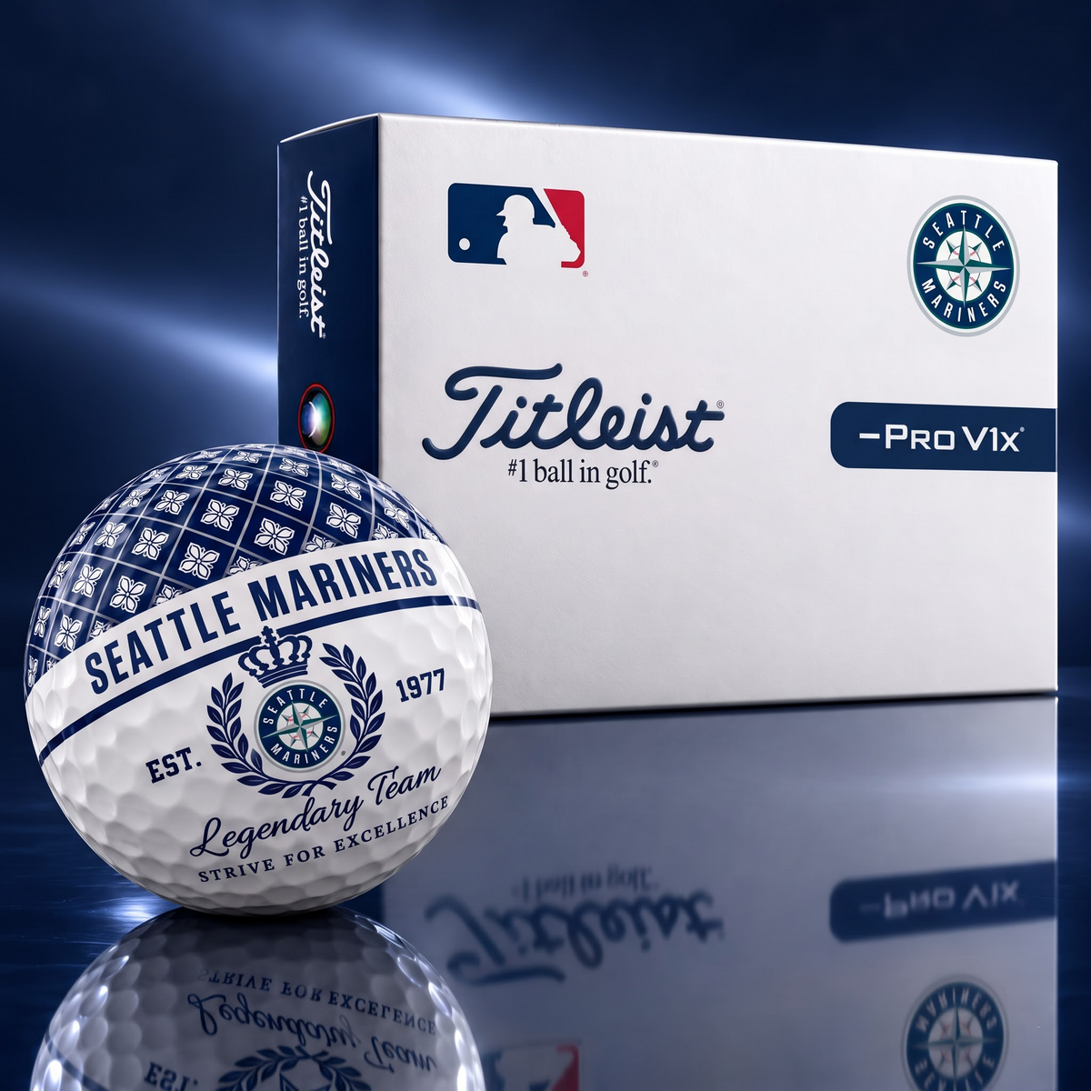 Exclusive MLB x SEA Legendary Team V7 Golf Ball