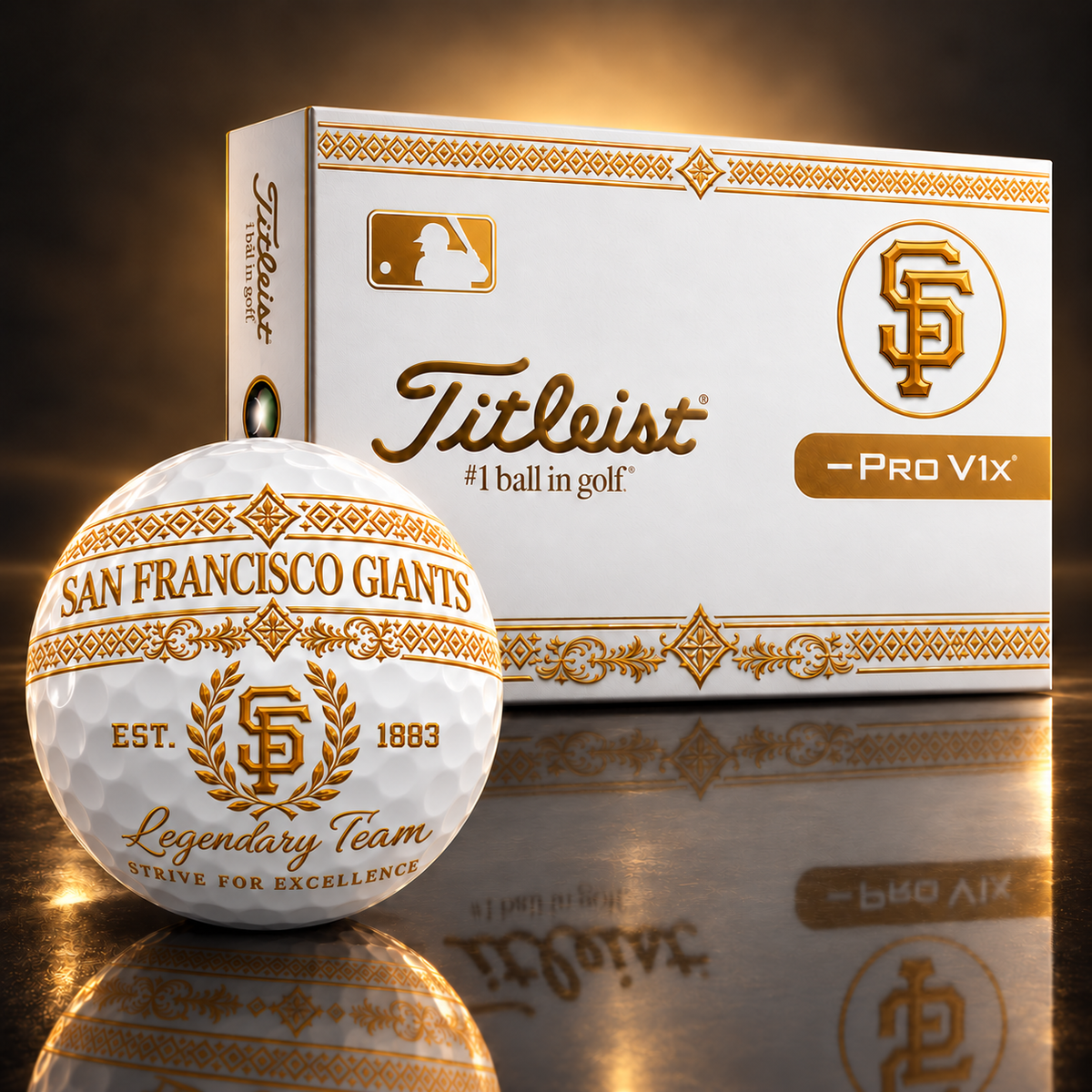 Exclusive MLB x SF Legendary Team V8 Golf Ball