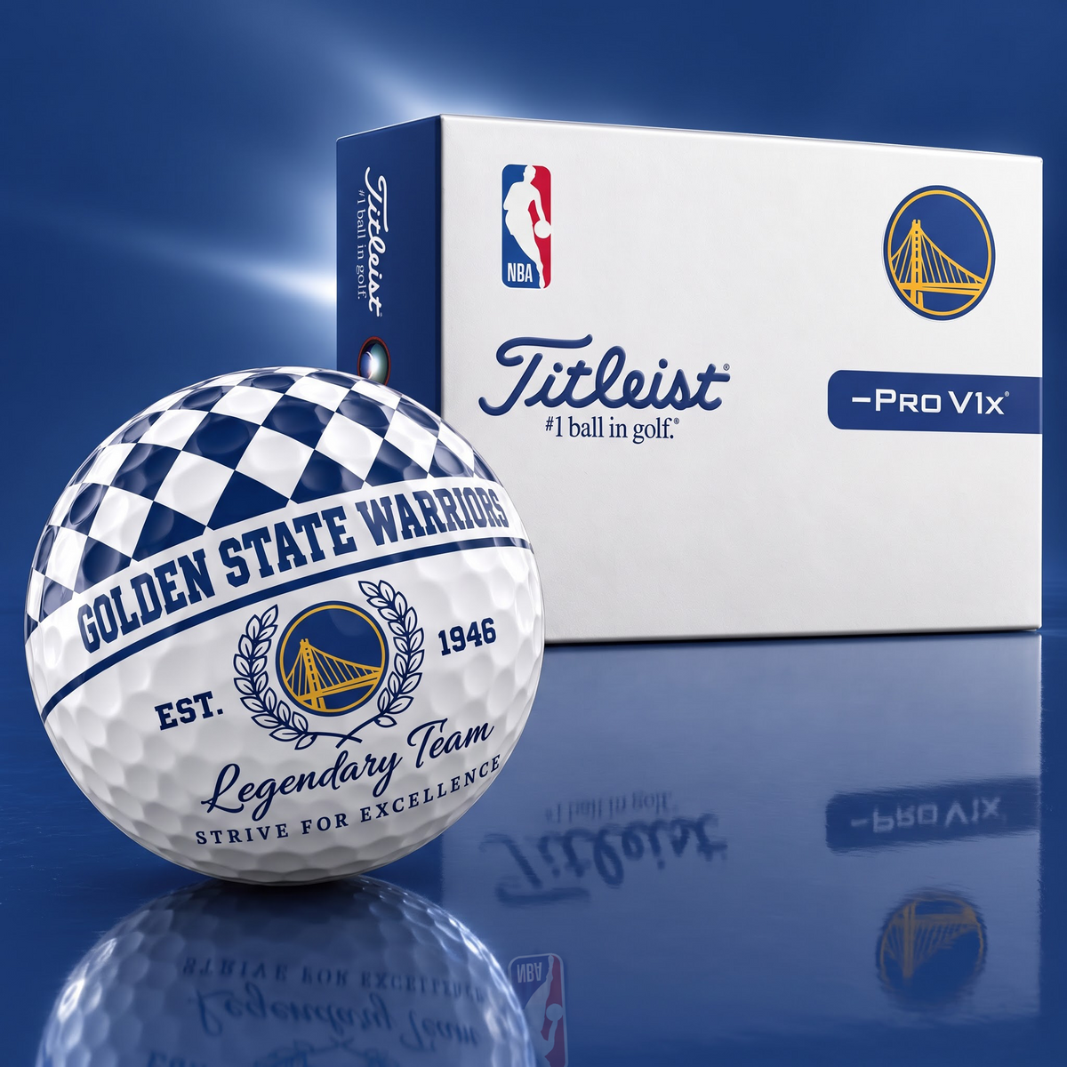 Exclusive NBA x GSW Legendary Team V6 Golf Ball
