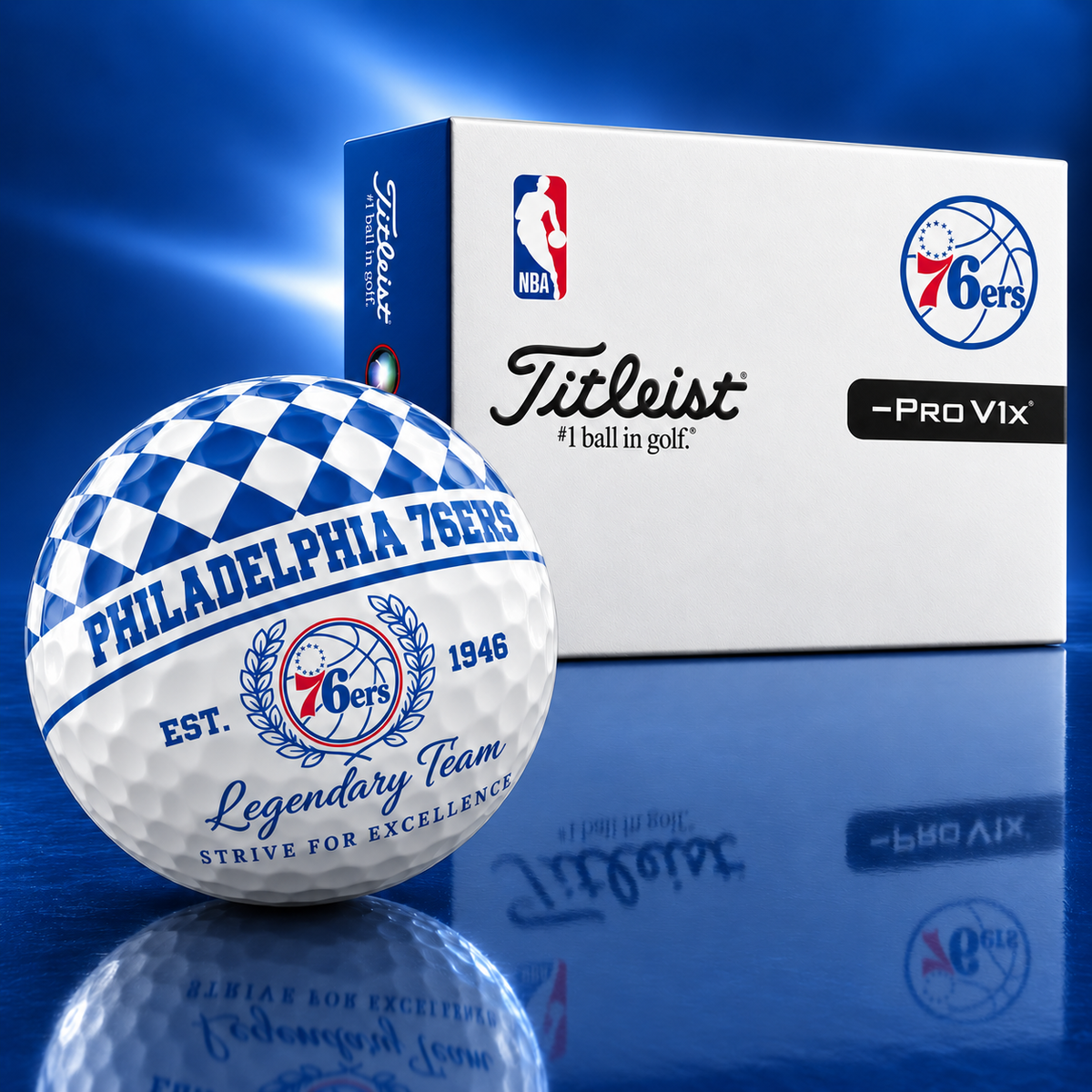 Exclusive NBA x PHI Legendary Team V6 Golf Ball