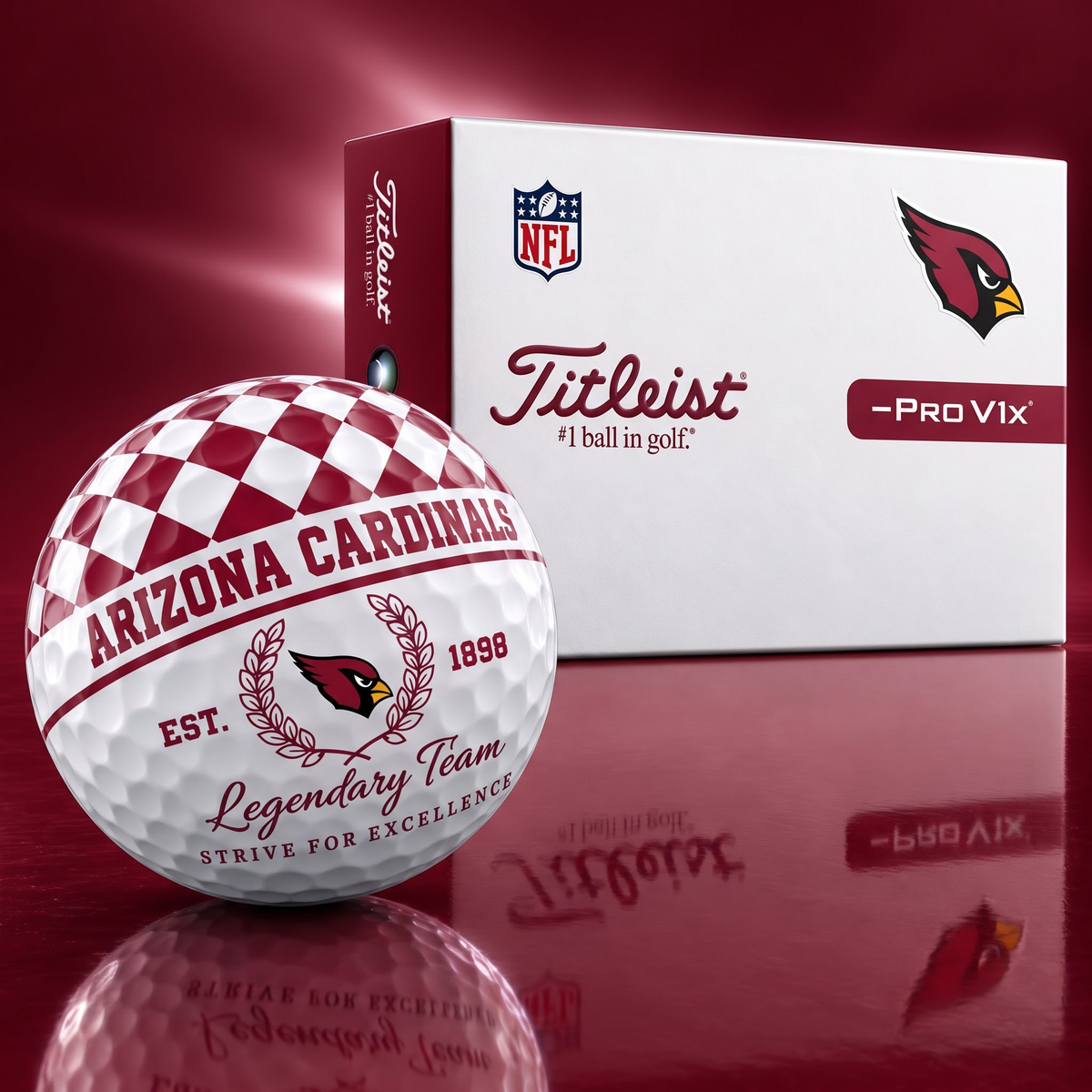 Exclusive NFL x ARI Legendary Team V6 Golf Ball