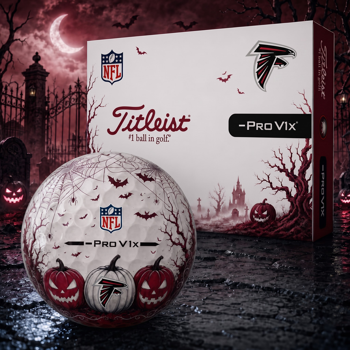 Exclusive NFL x ATL Halloween V2 Golf Ball