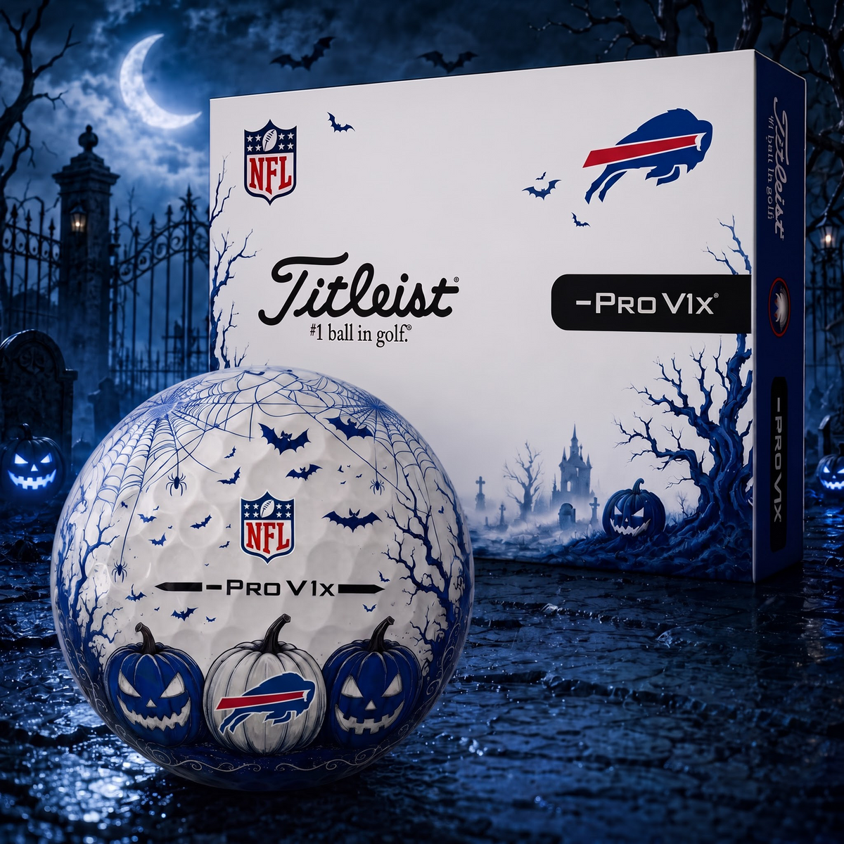 Exclusive NFL x BUF Halloween V2 Golf Ball