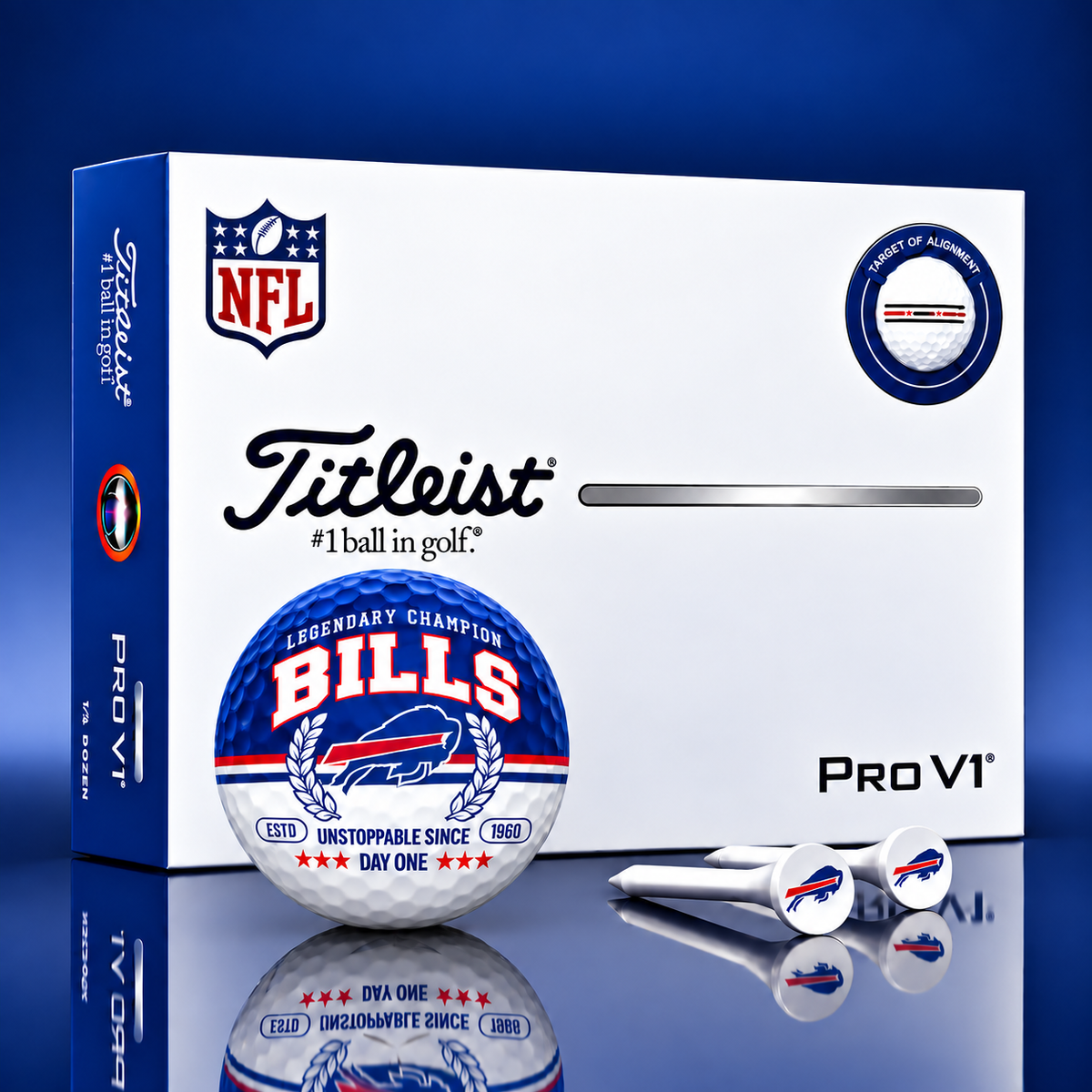 Exclusive NFL x BUF Legendary Champion Golf Ball