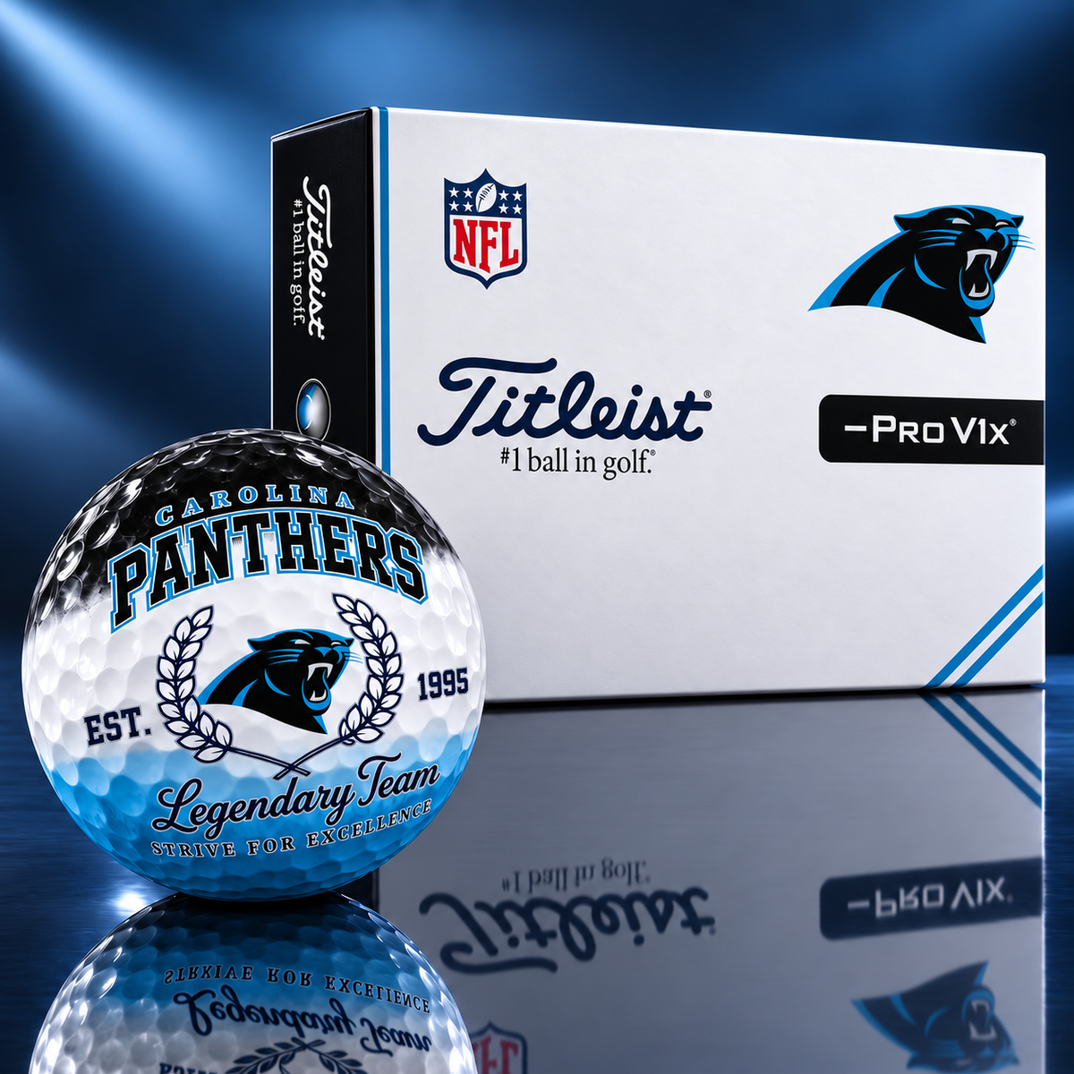 Exclusive NFL x CAR Legendary Team V9 Golf Ball