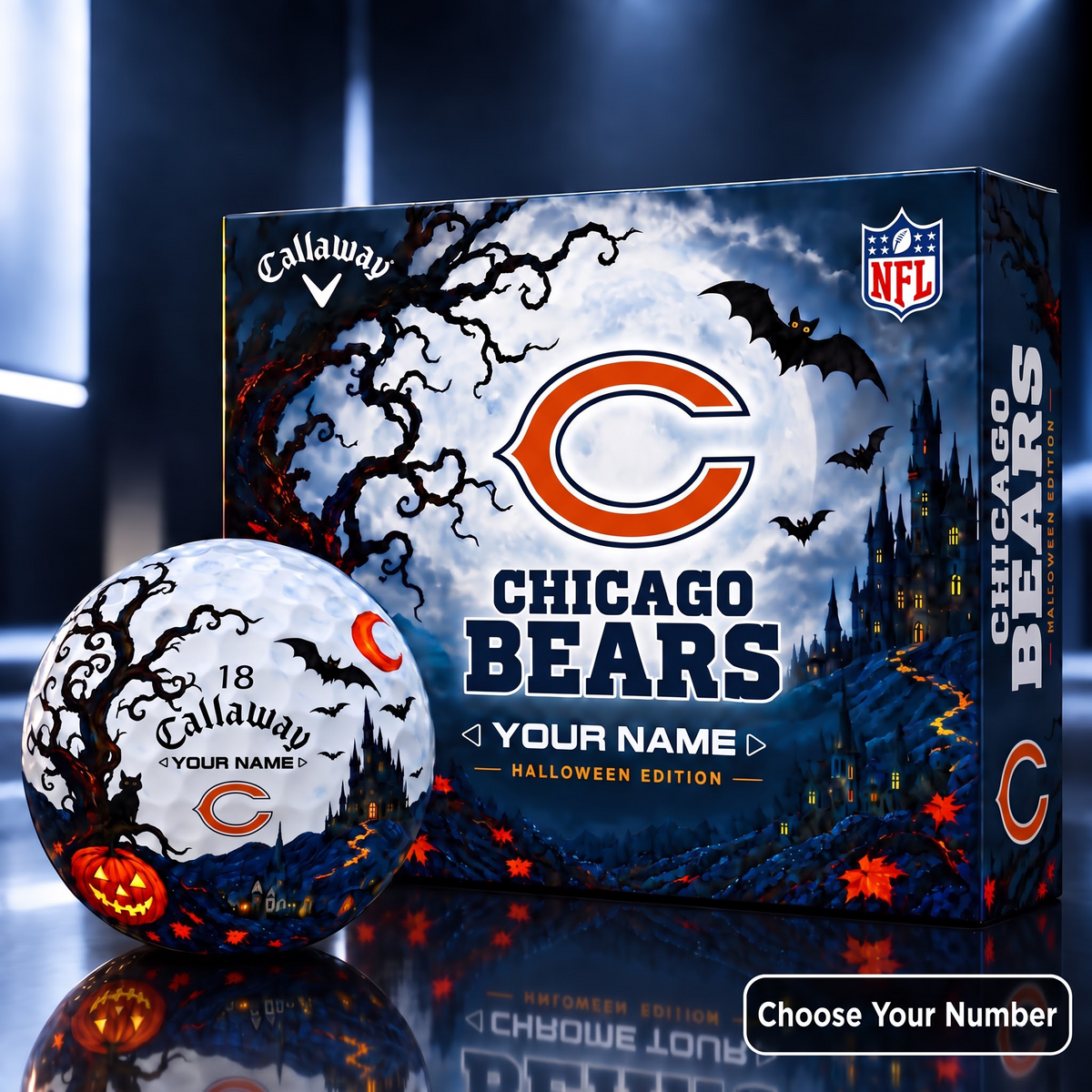 Exclusive NFL x CHI HLW V4 Golf Ball