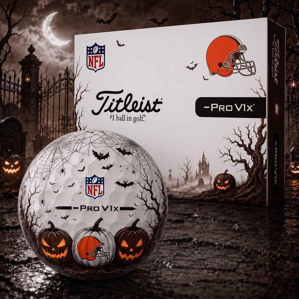 Exclusive NFL x CLE Halloween V2 Golf Ball