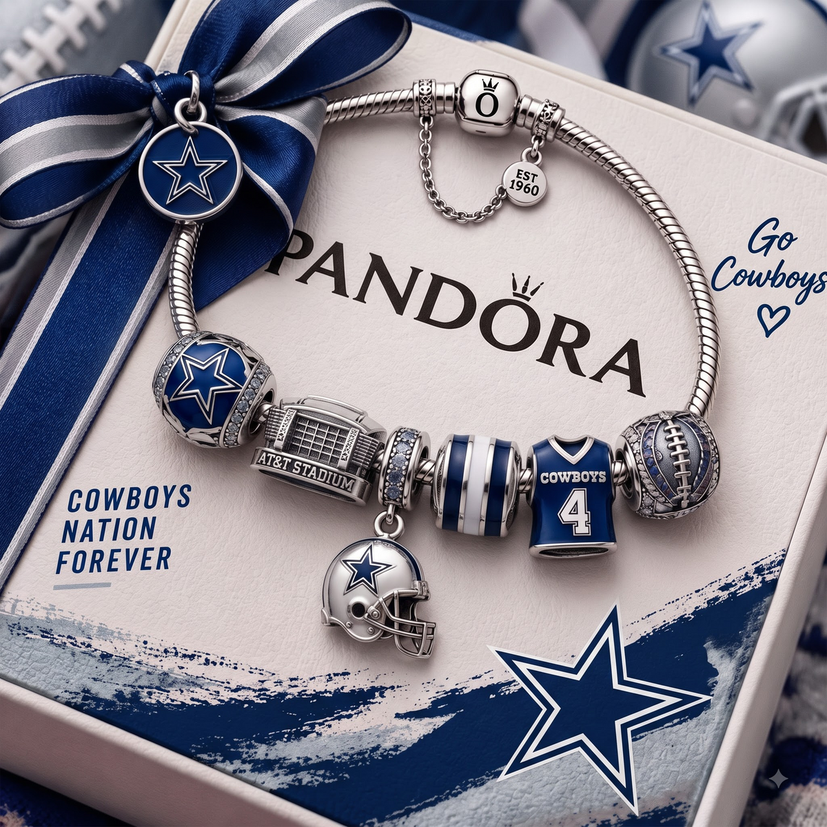 Exclusive NFL x DAL Charm Bracelet Set