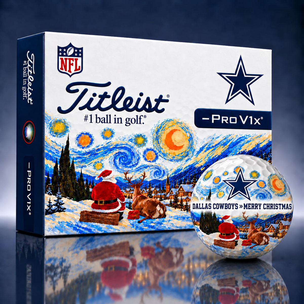 Exclusive NFL x DAL Merry Christmas Golf Ball