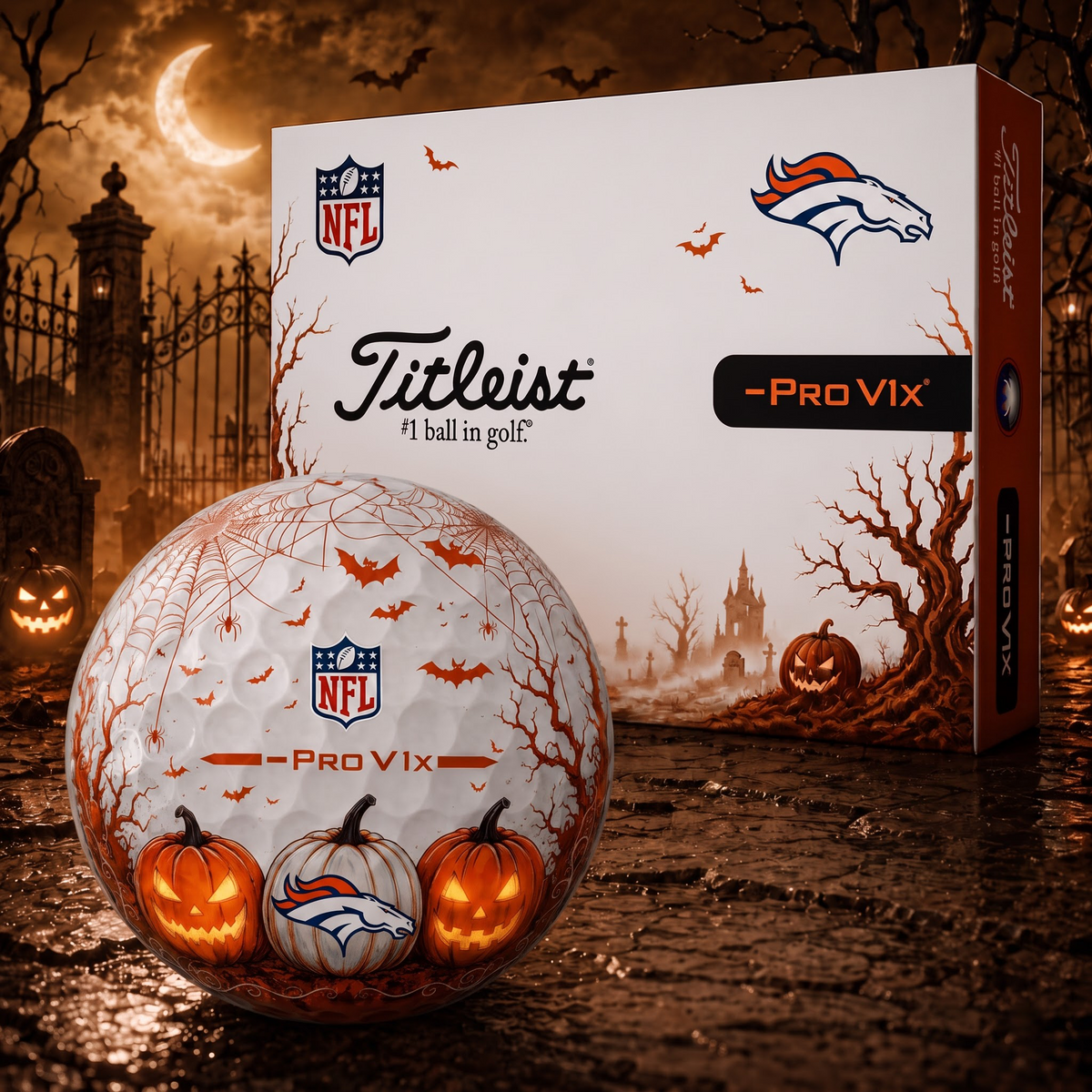 Exclusive NFL x DEN Halloween V2 Golf Ball