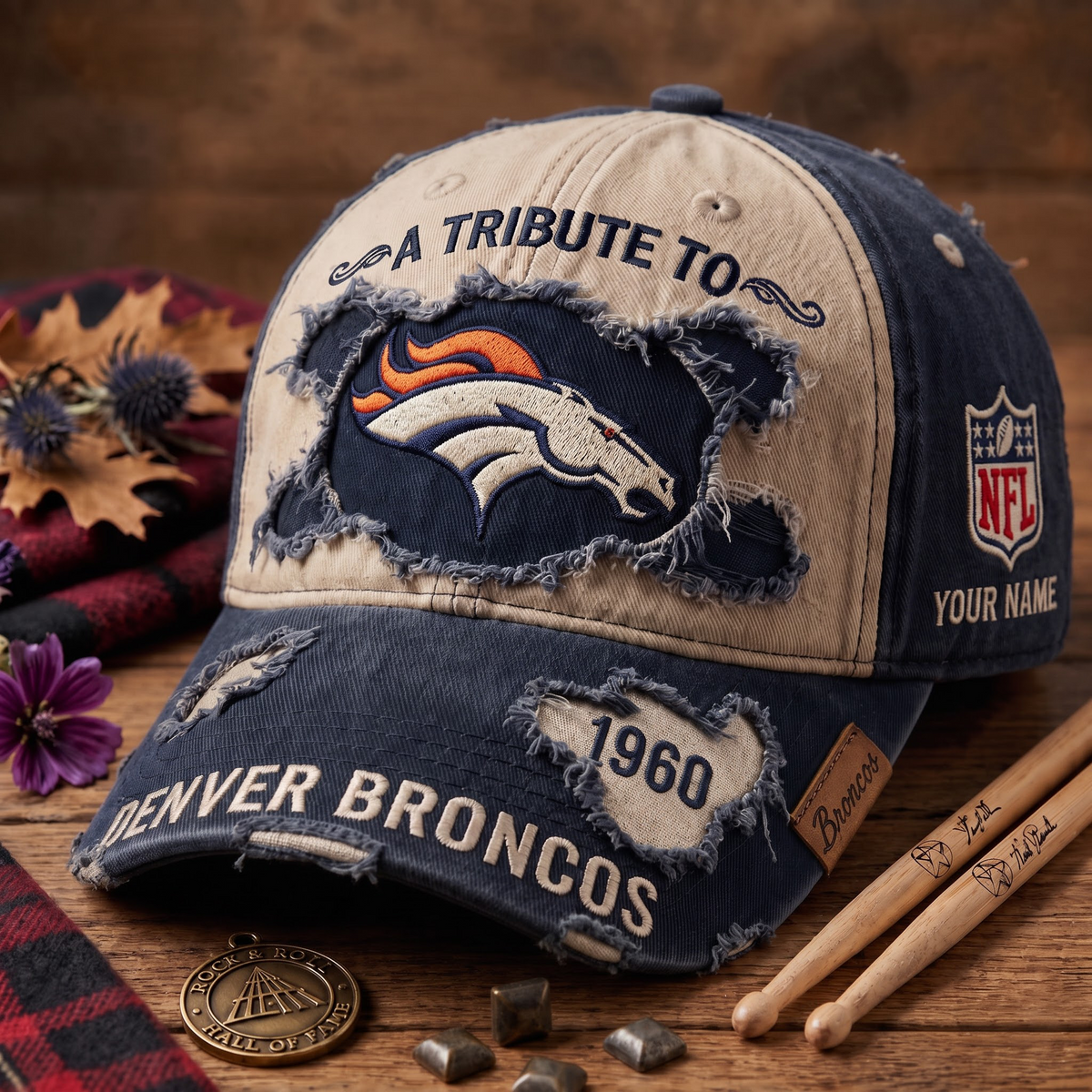 Exclusive NFL x DEN Personalized Name Cap