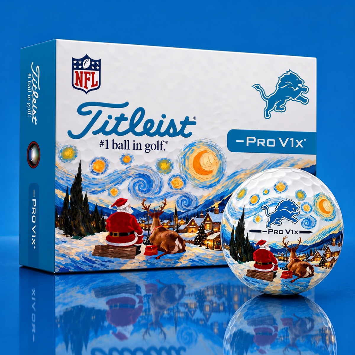 Exclusive NFL x DET Christmas V3 Golf Ball