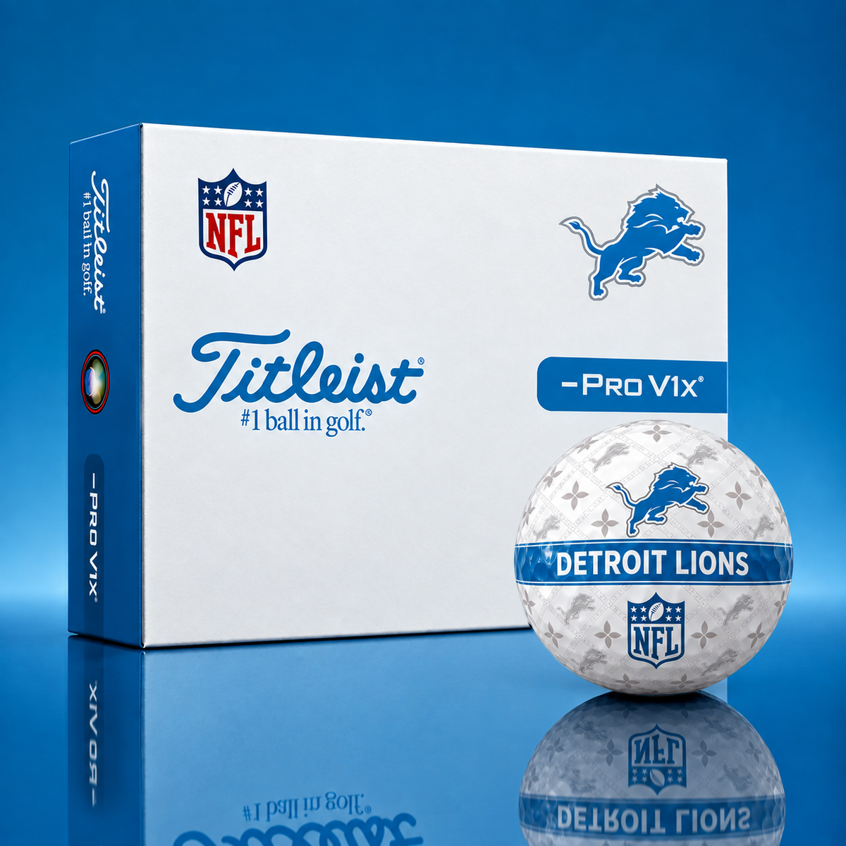 Exclusive NFL x DET Pattern Golf Ball