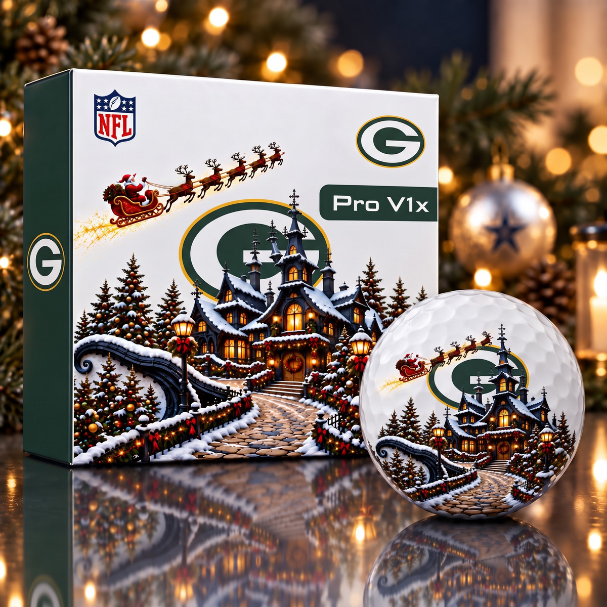 Exclusive NFL x GB Christmas V2 Golf Ball