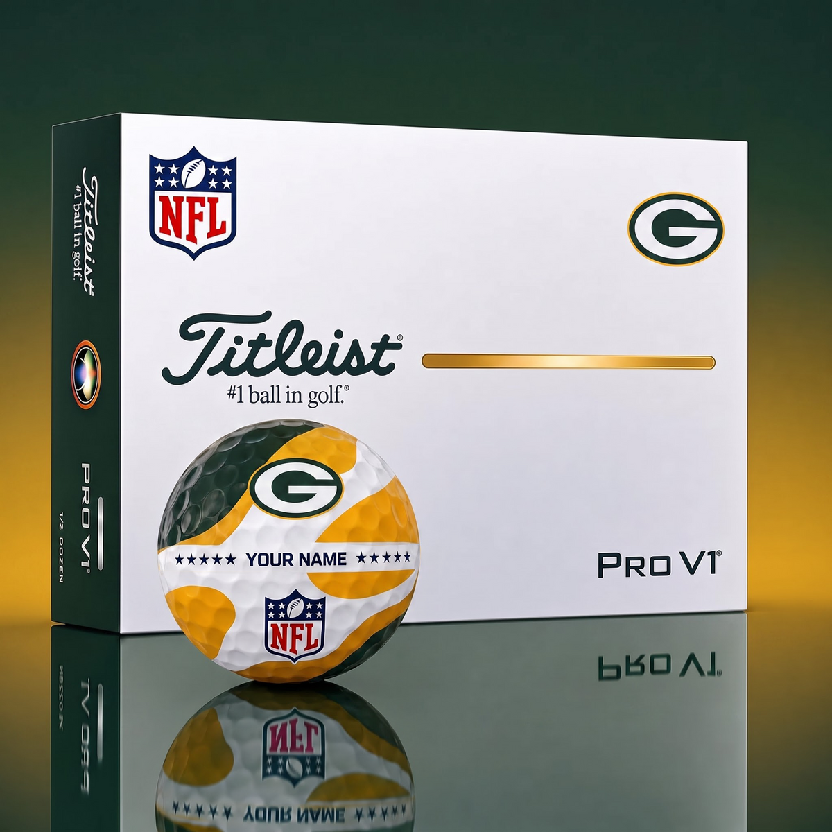 Exclusive NFL x GB Personalized Name Golf Ball