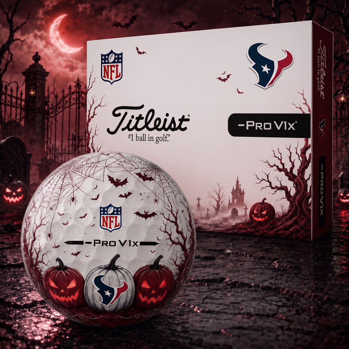 Exclusive NFL x HOU Halloween V2 Golf Ball