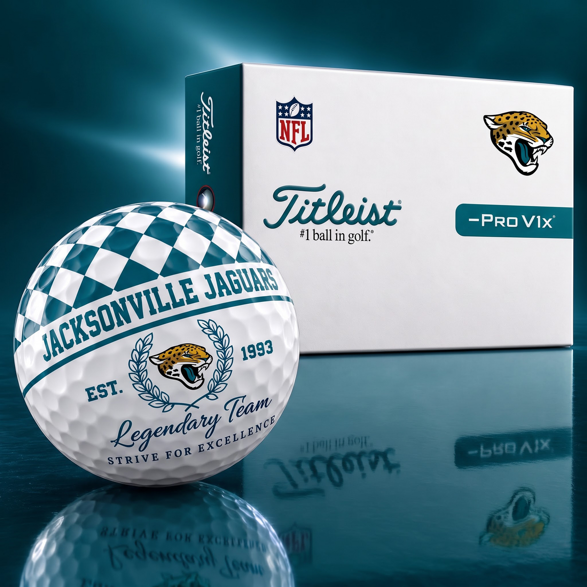 Exclusive NFL x JAX Legendary Team V6 Golf Ball