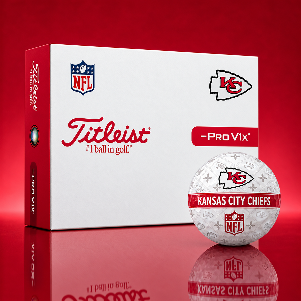 Exclusive NFL x KC Pattern Golf Ball