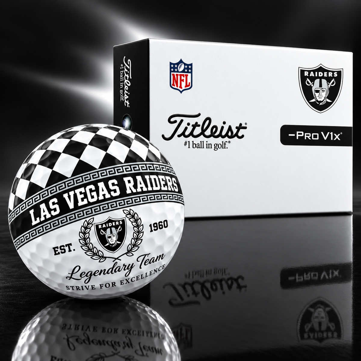 Exclusive NFL x LV Legendary Team V10 Golf Ball