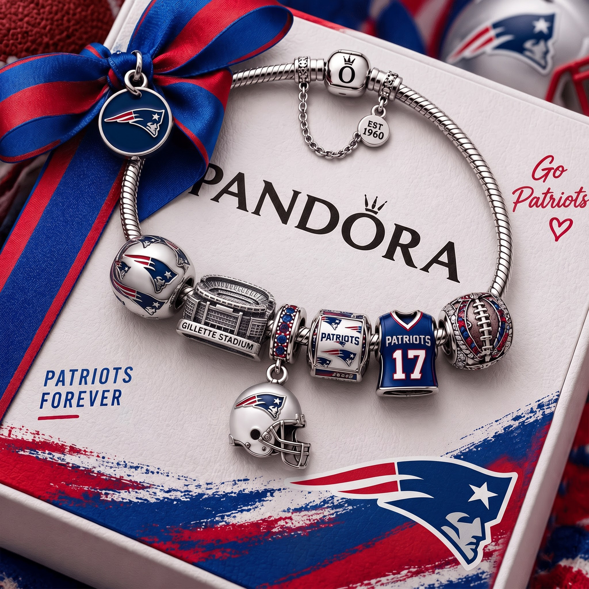 Exclusive NFL x NE Charm Bracelet Set