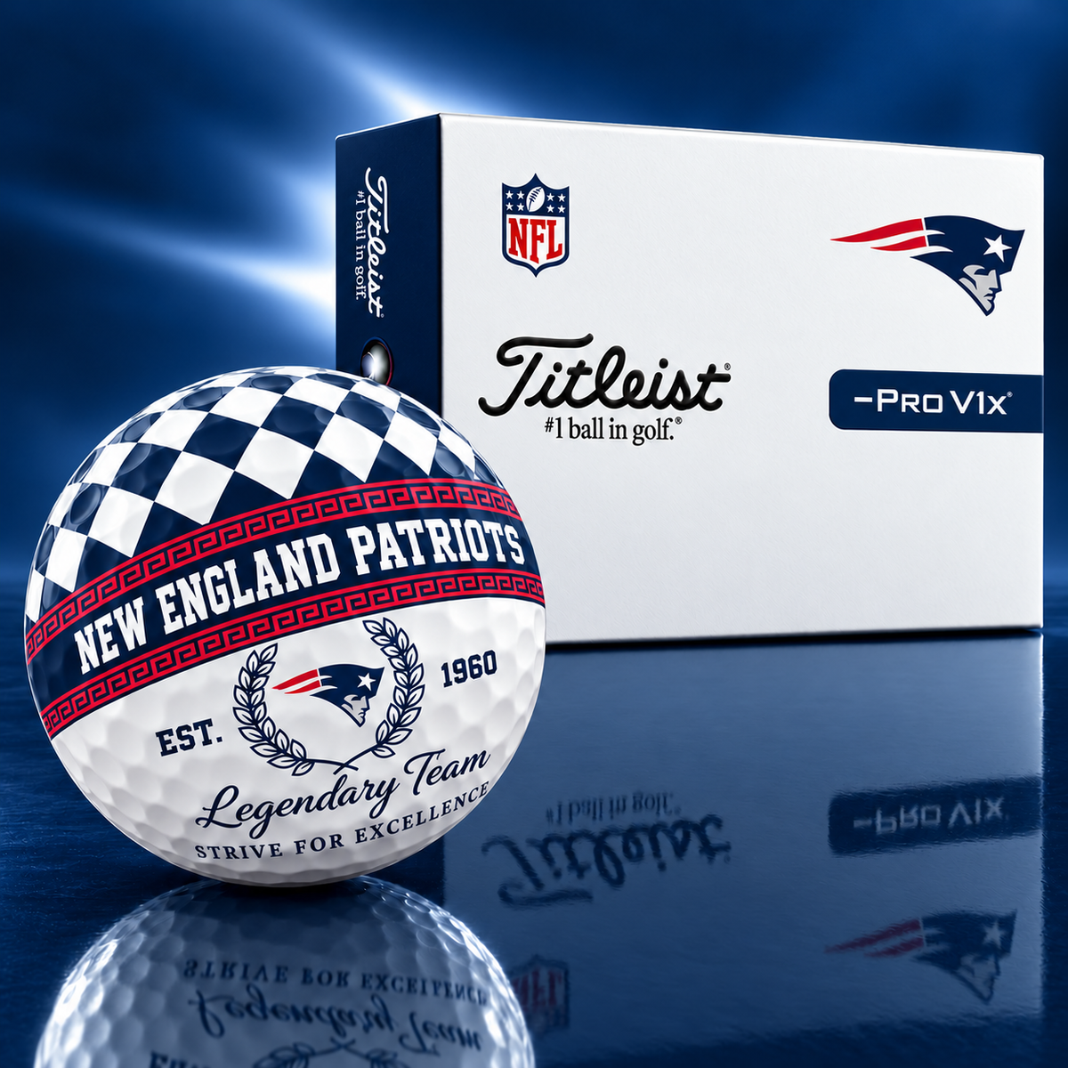 Exclusive NFL x NE Legendary Team V10 Golf Ball