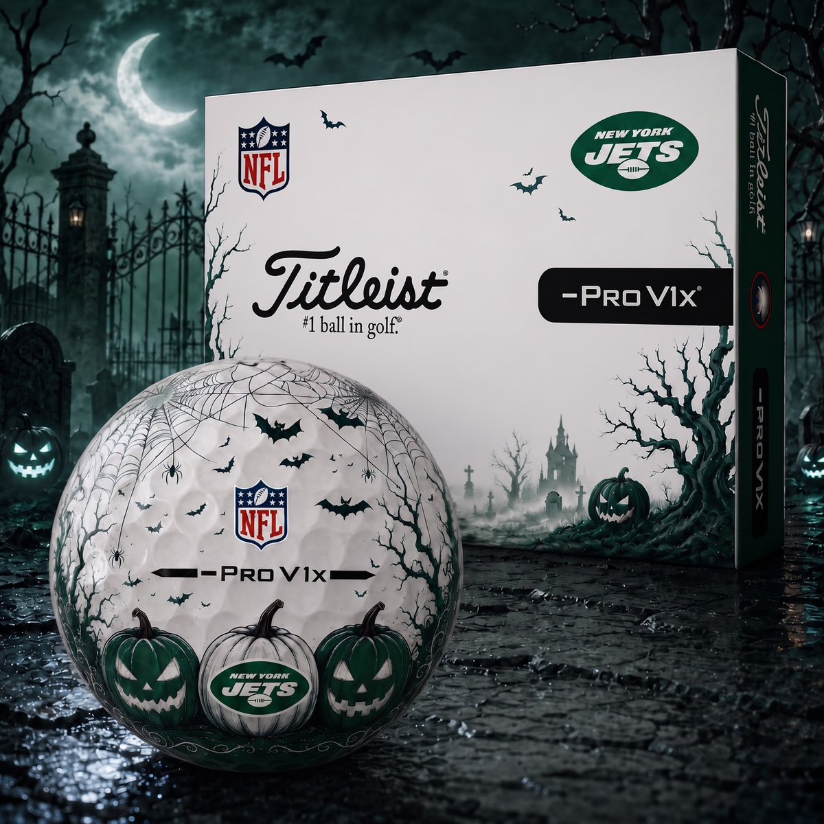 Exclusive NFL x NYJ Halloween V2 Golf Ball