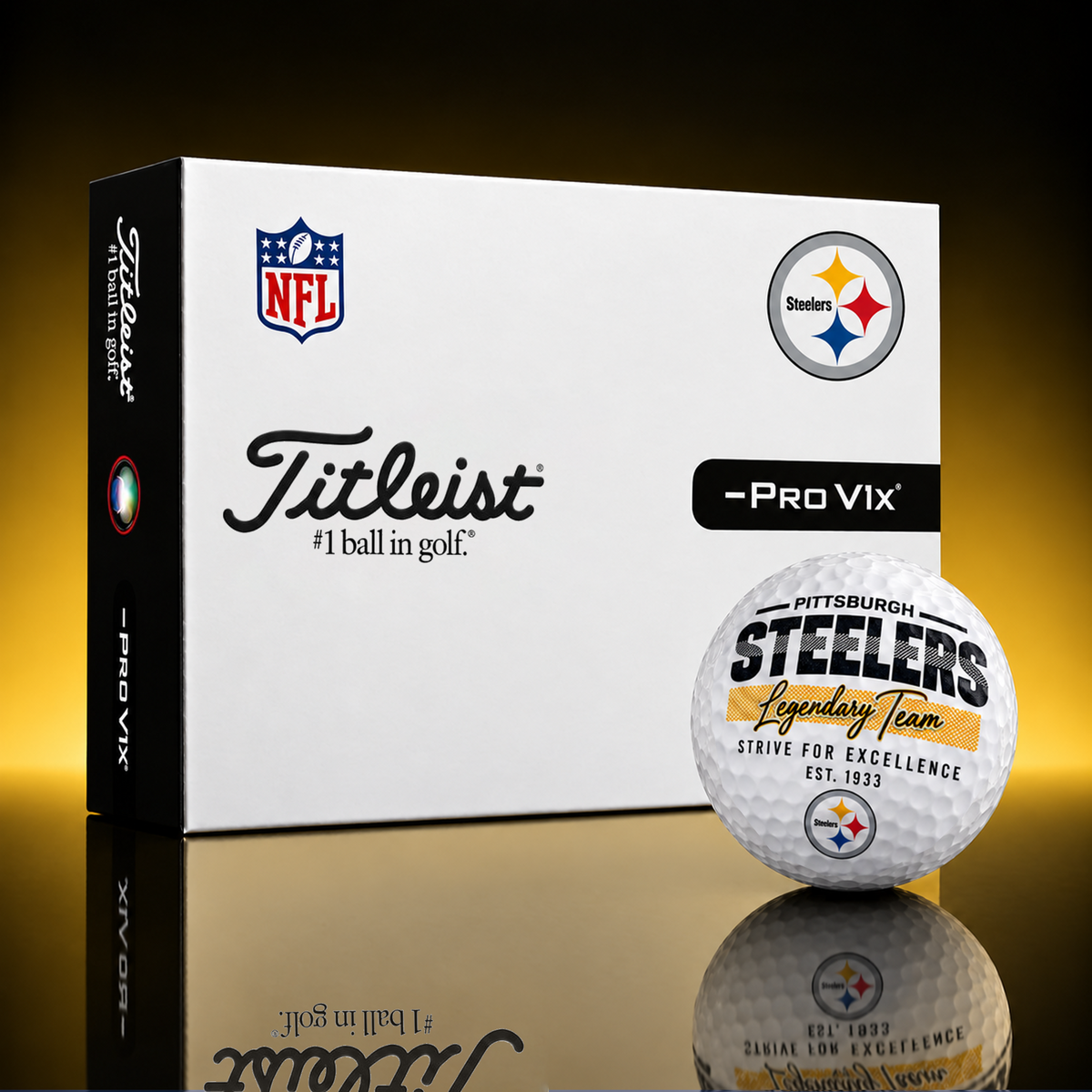 Exclusive NFL x PIT Legendary Team V3 Golf Ball