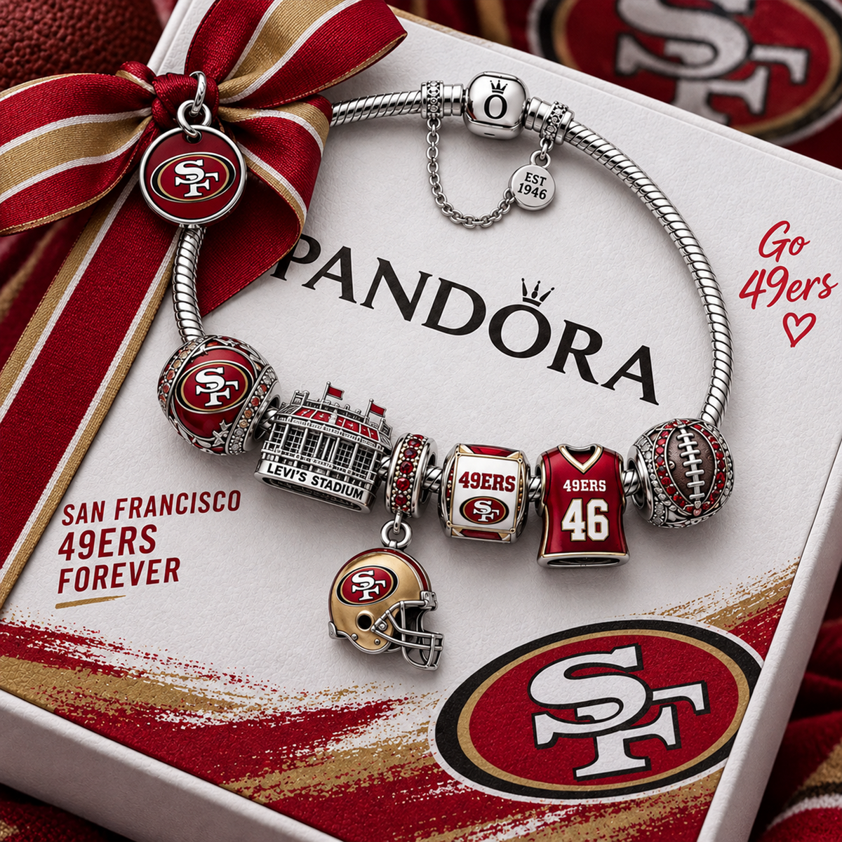 Exclusive NFL x SF Charm Bracelet Set