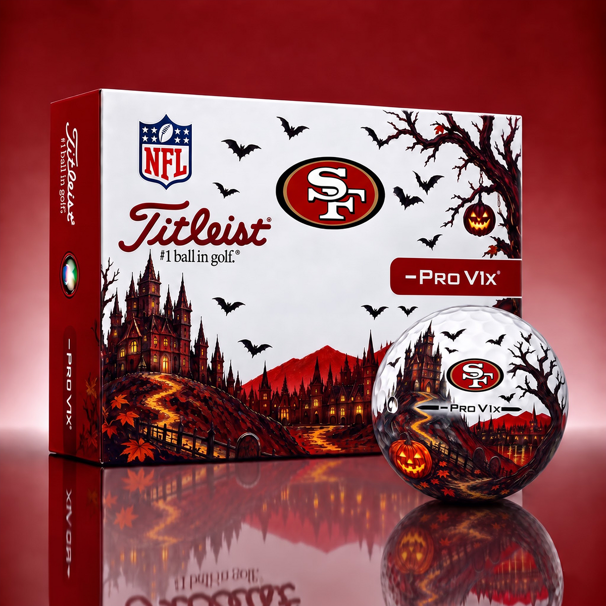 Exclusive NFL x SF Halloween V3 Golf Ball
