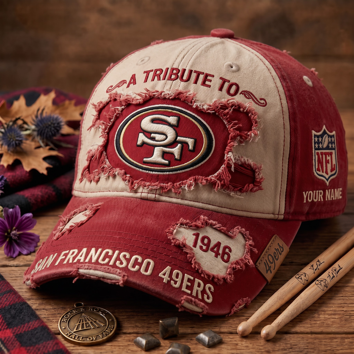 Exclusive NFL x SF Personalized Name Cap