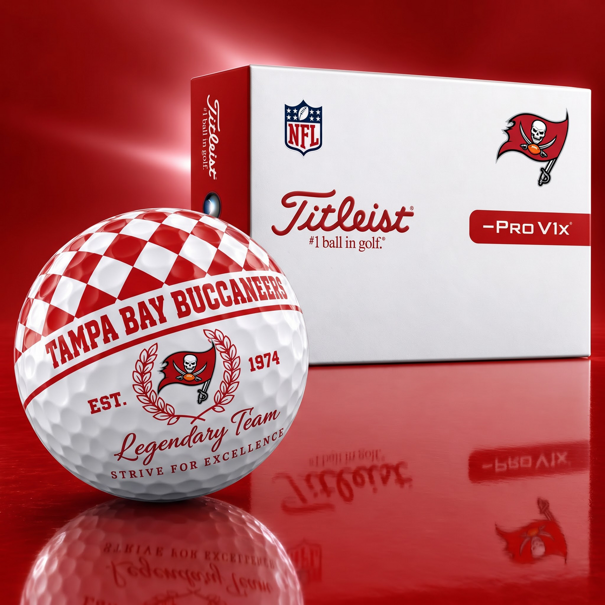 Exclusive NFL x TB Legendary Team V6 Golf Ball