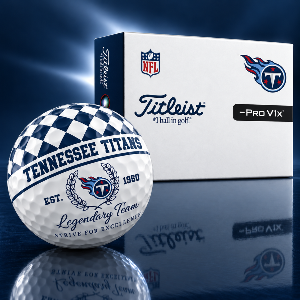 Exclusive NFL x TEN Legendary Team V6 Golf Ball
