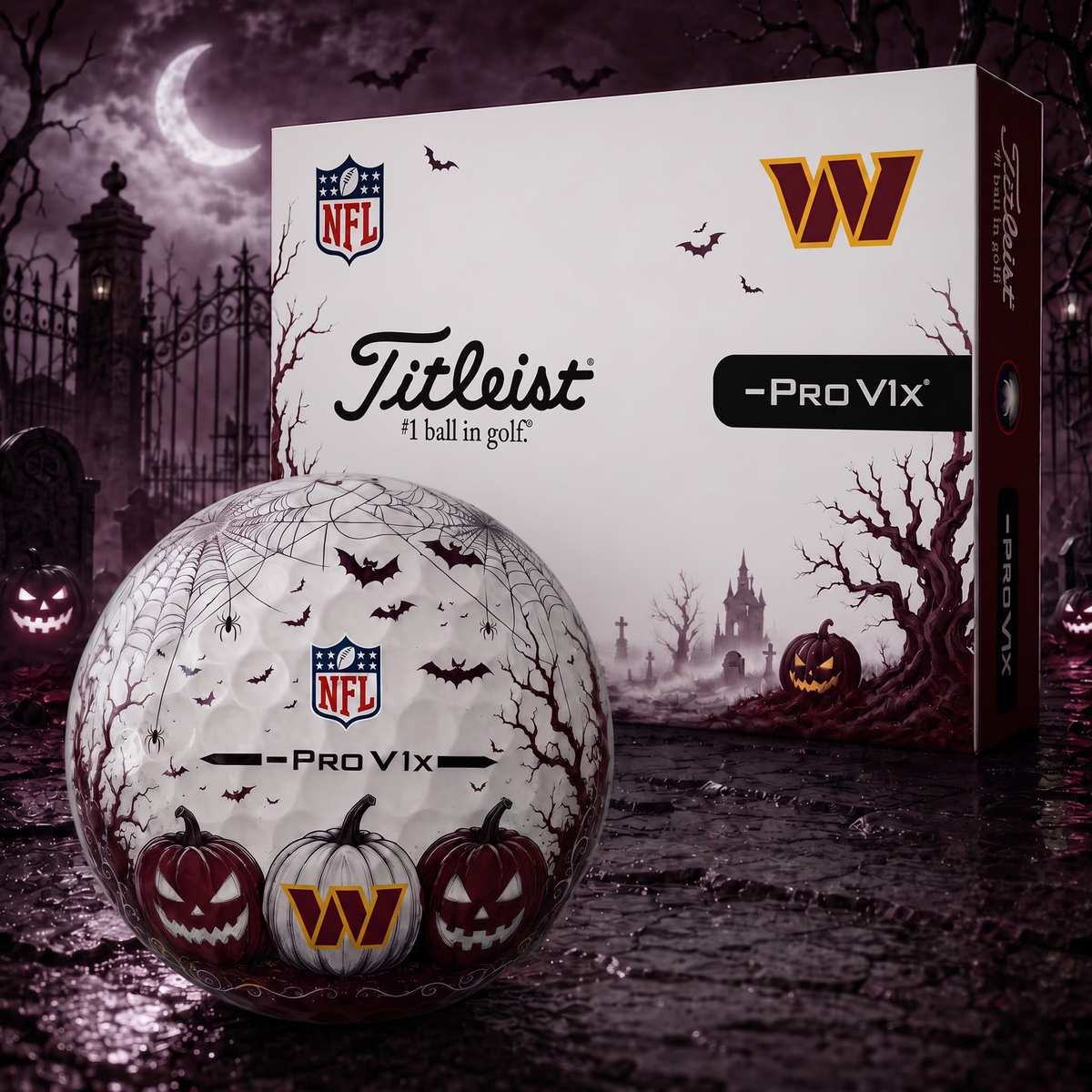Exclusive NFL x WAS Halloween V2 Golf Ball