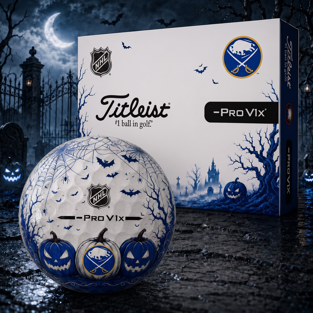 Exclusive NHL x BUF Halloween V2 Golf Ball