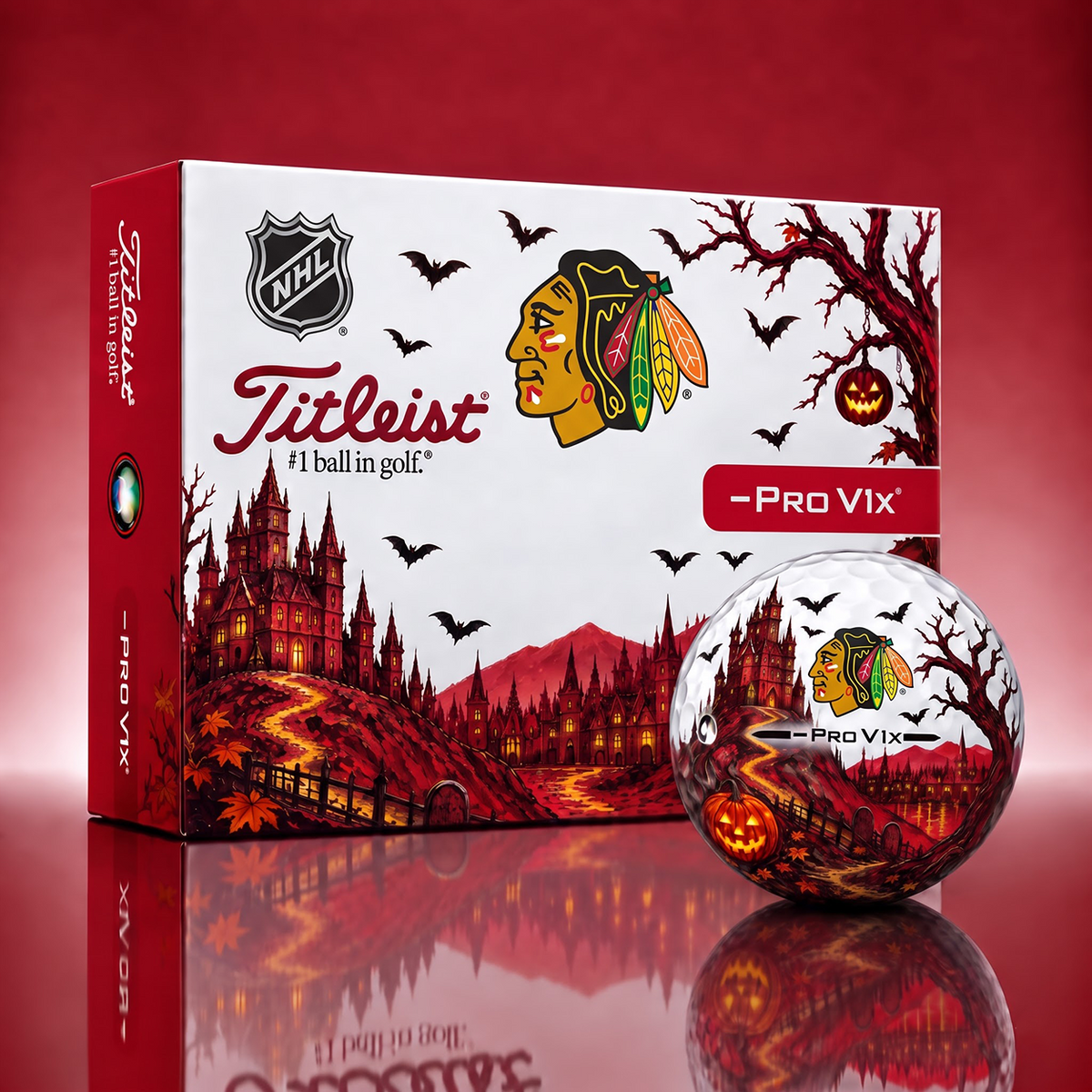 Exclusive NHL x CHI Halloween V3 Golf Ball