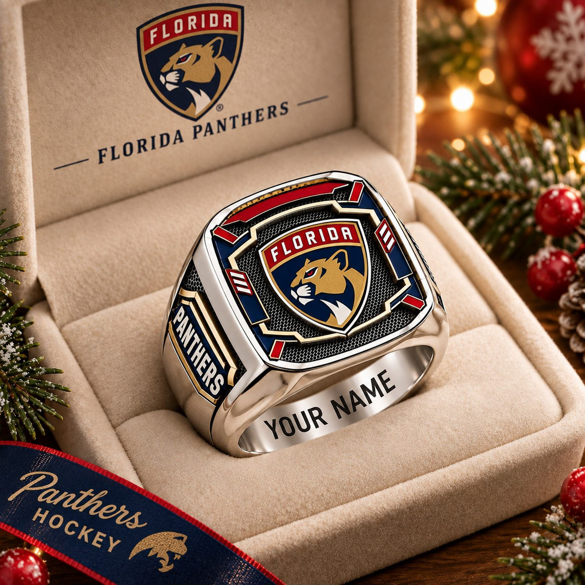 Exclusive NHL x FLO Personalized Name Ring