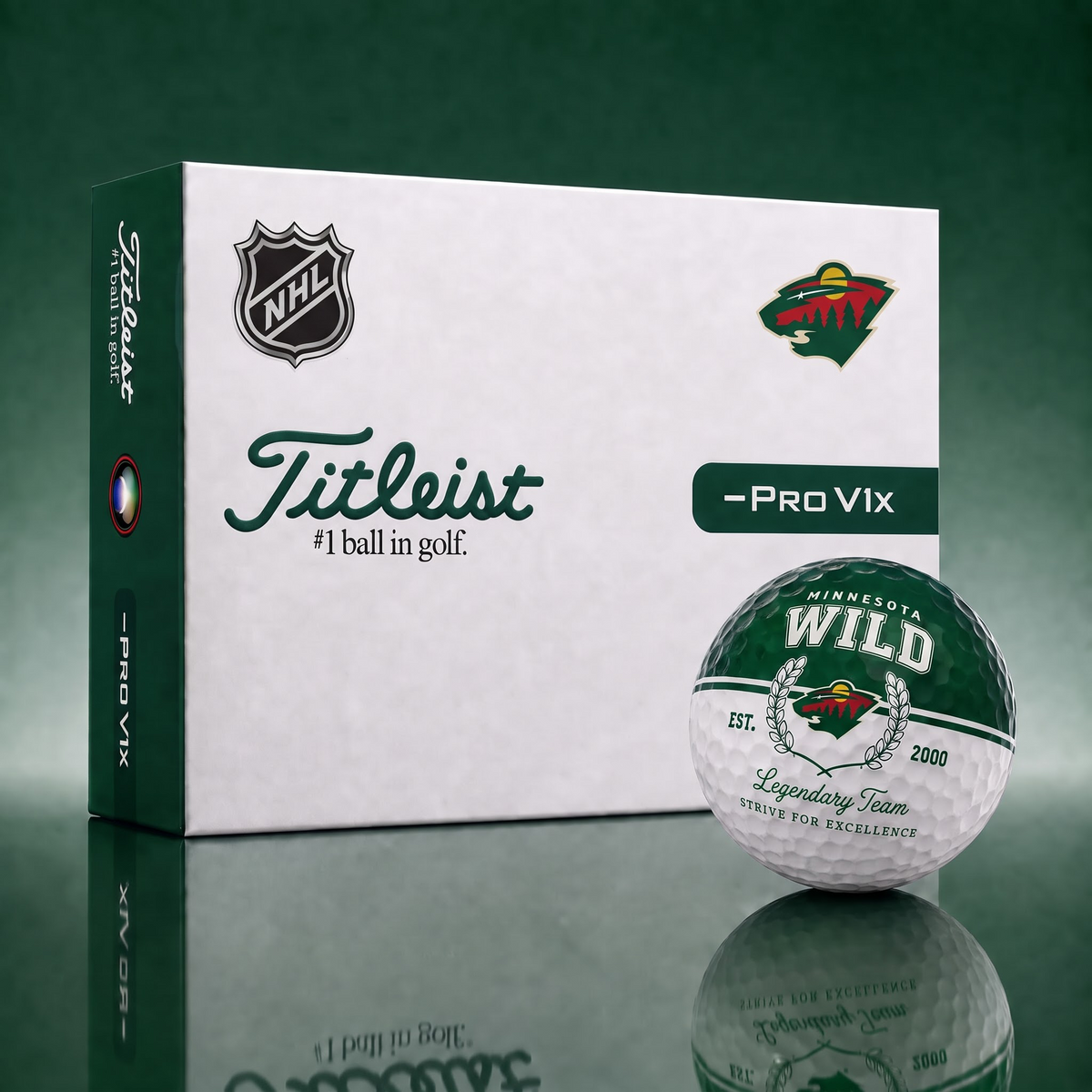 Exclusive NHL x MIN Legendary Team Golf Ball