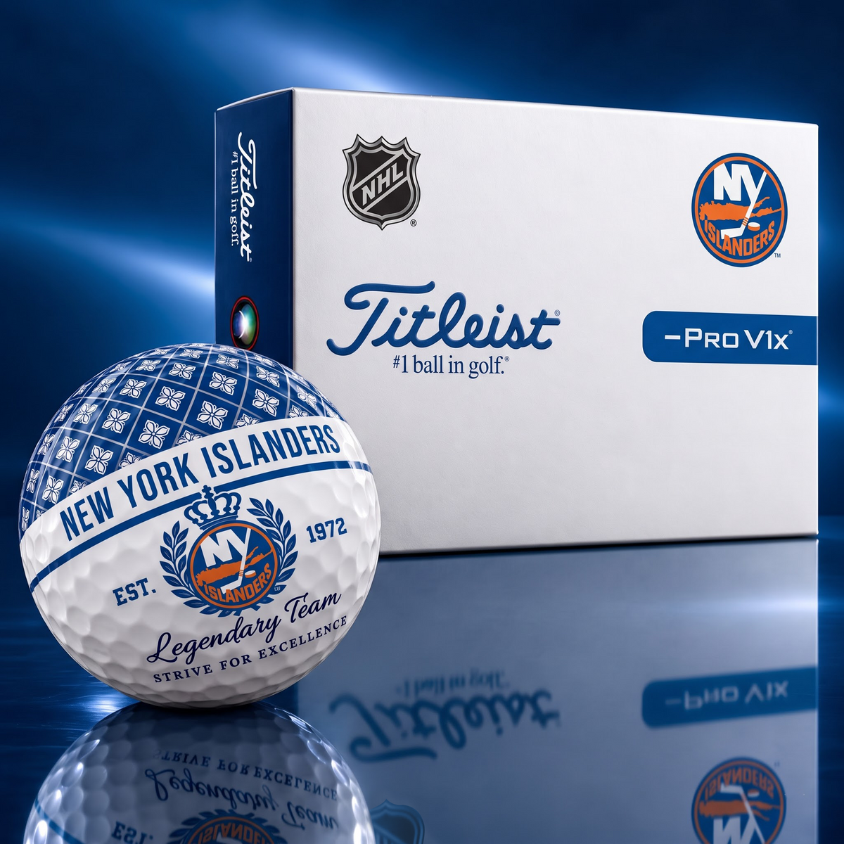 Exclusive NHL x NYI Legendary Team V7 Golf Ball