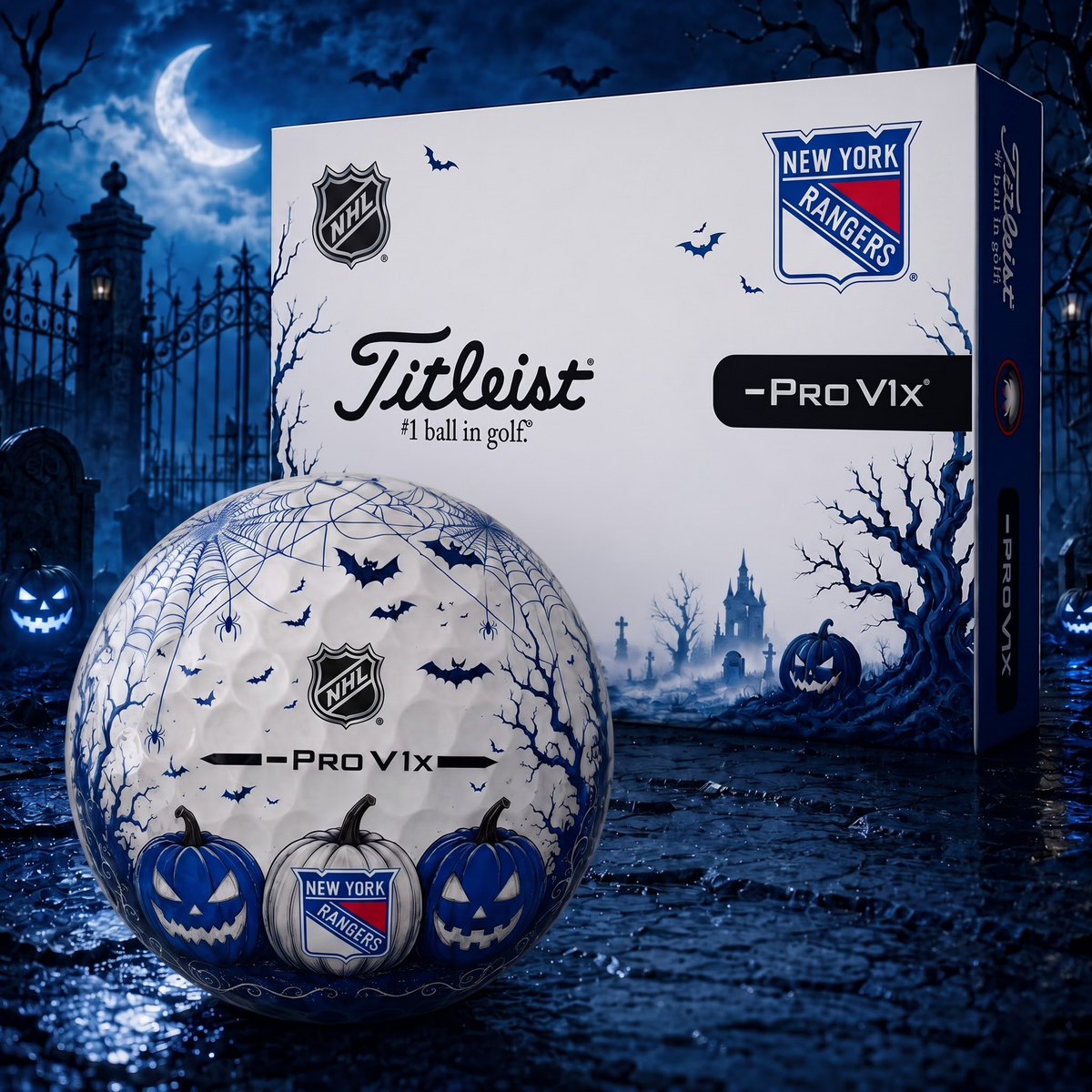 Exclusive NHL x NYR Halloween V2 Golf Ball