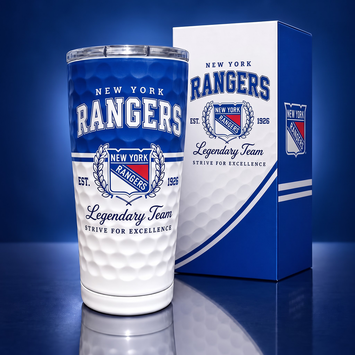 Exclusive NHL x NYR Legendary Team Golf Tumbler
