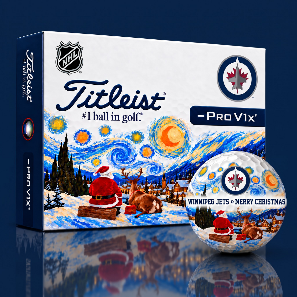 Exclusive NHL x WIN Merry Christmas Golf Ball