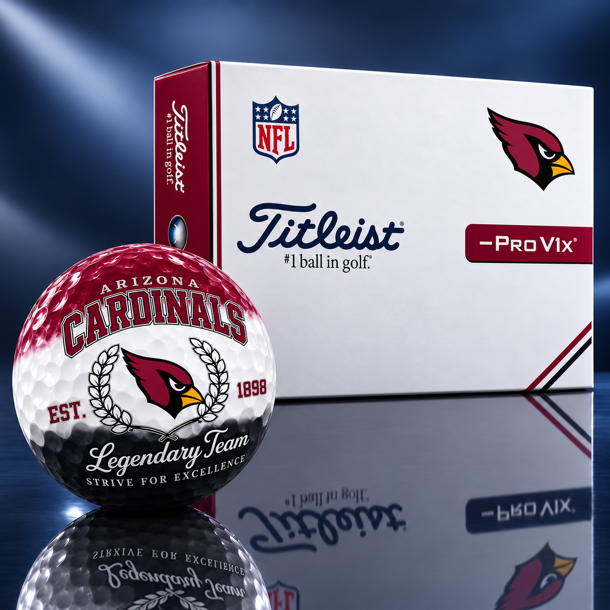 Exclusive NFL x ARI Legendary Team V9 Golf Ball