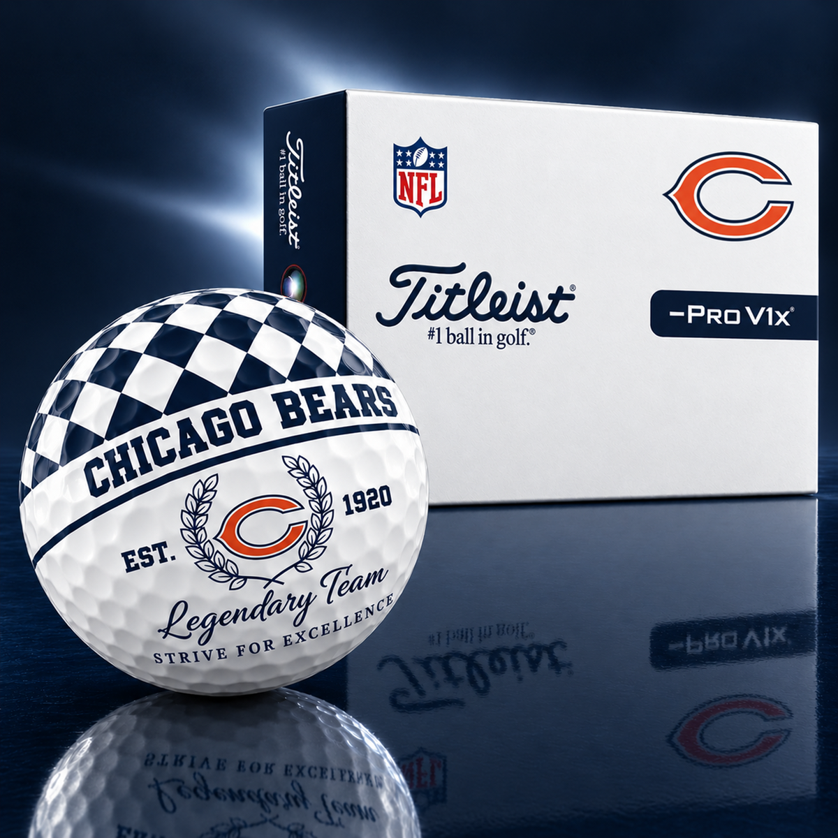 Exclusive NFL x CHI Legendary Team V6 Golf Ball