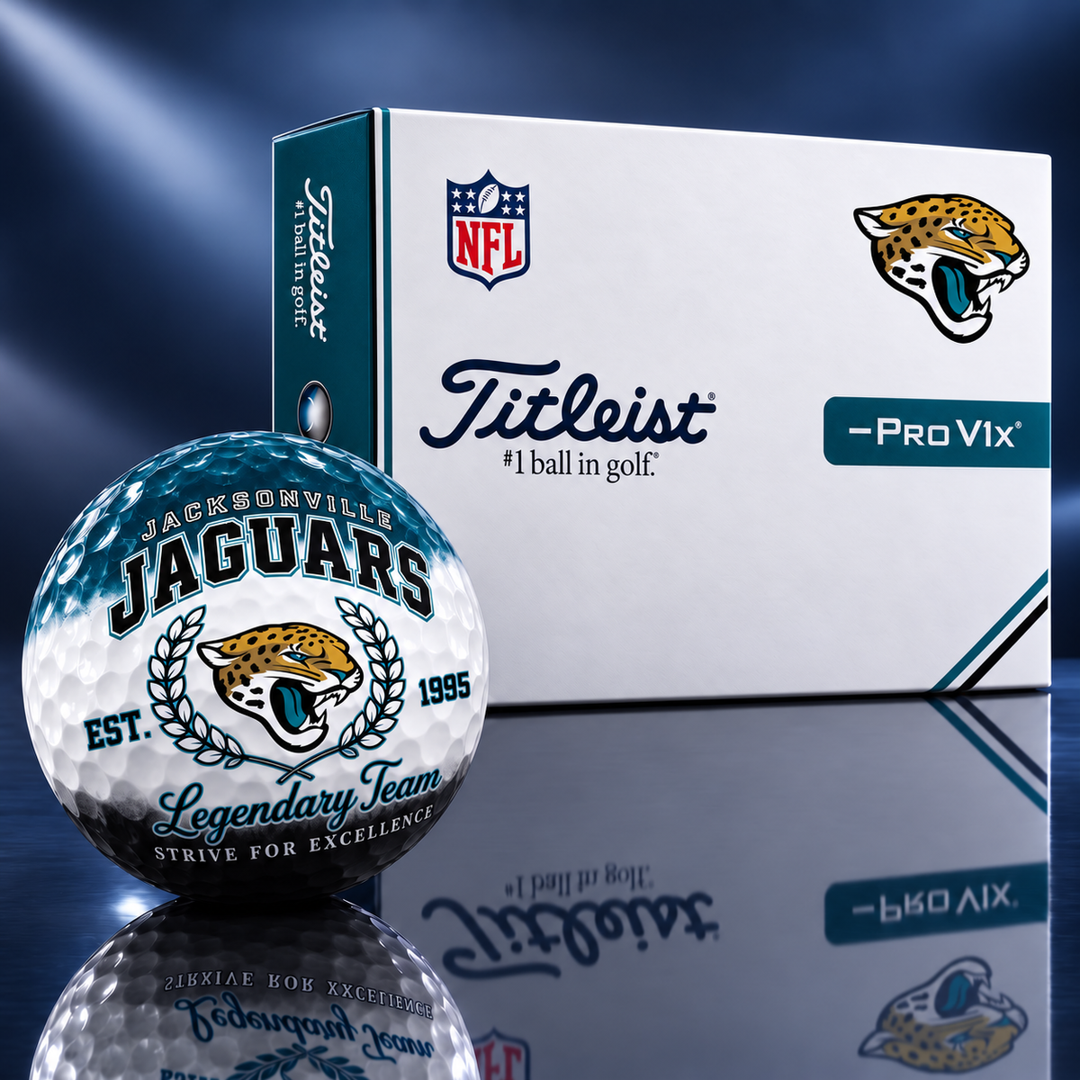 Exclusive NFL x JAX Legendary Team V9 Golf Ball