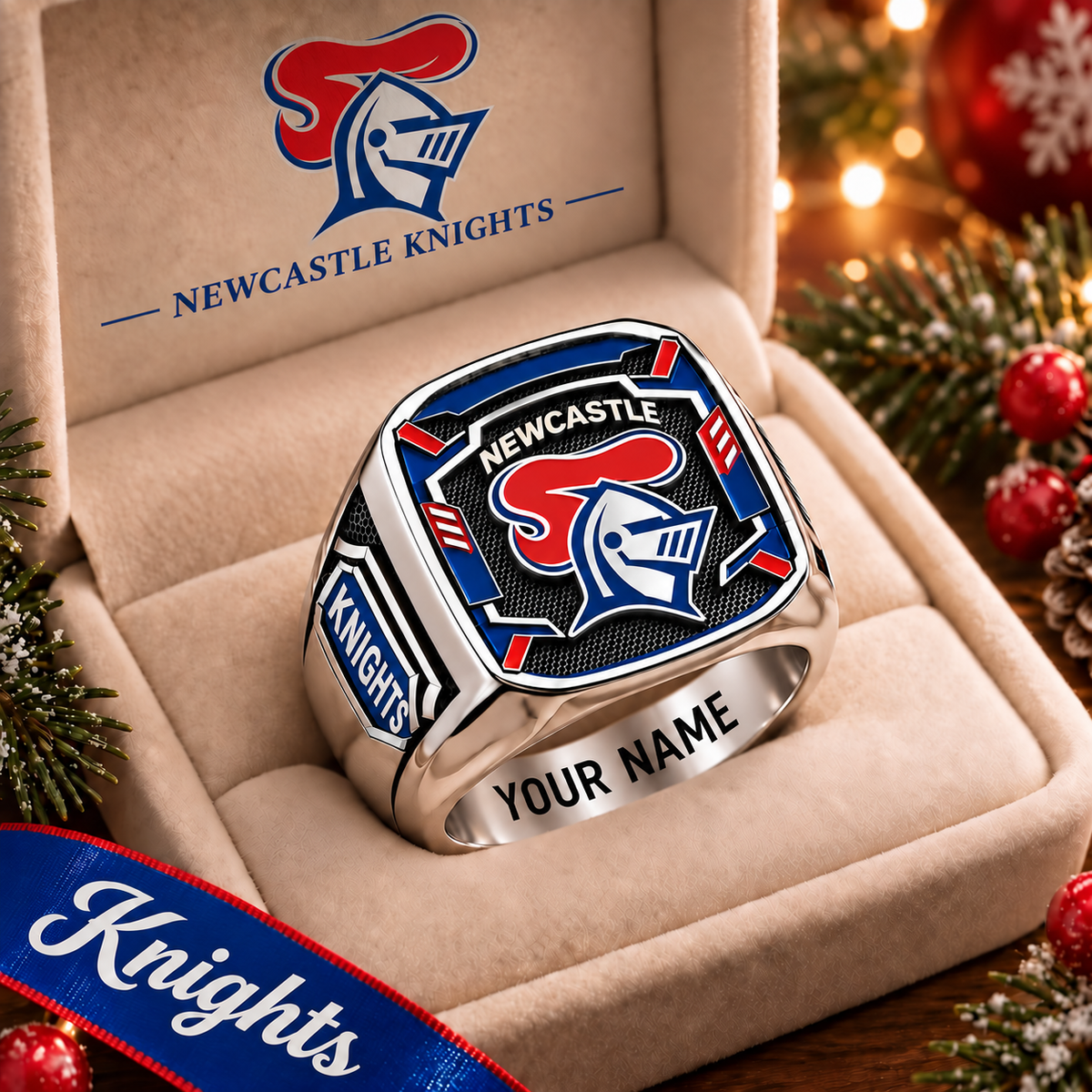 Exclusve NRL x NK Personalized Name Ring