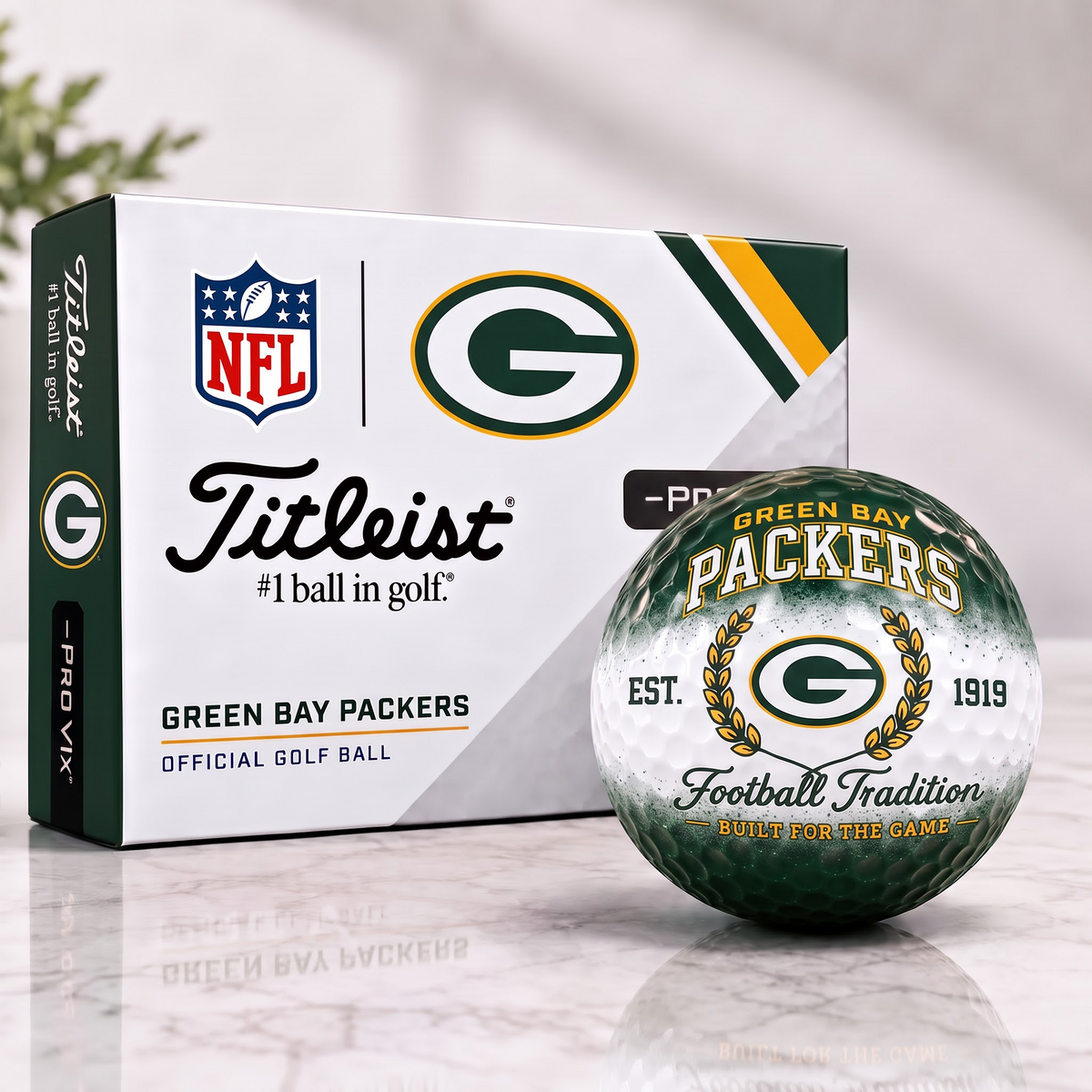 GB X Custom NFL Football Tradition Golf Ball Set