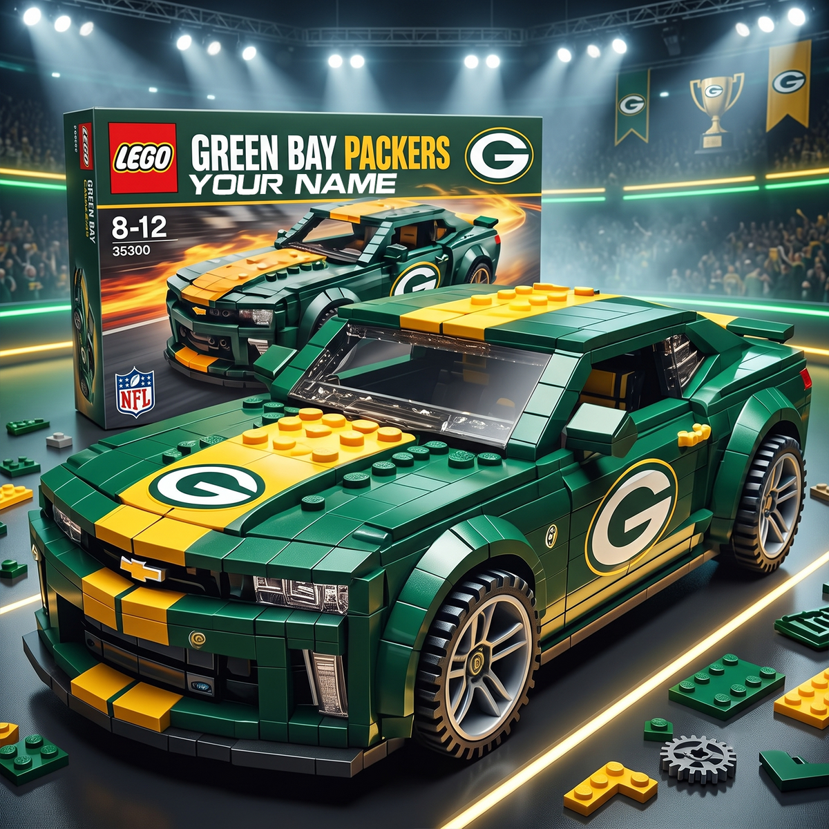 GB x NFL Football Team Camaro Z28 V2