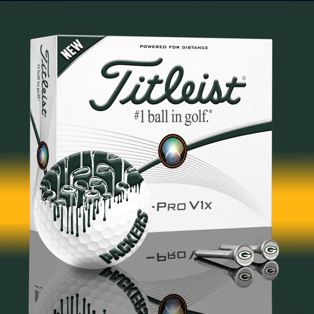 GB x NFL PERSONALIZED GOLF BALL LIMITED EDITION V2