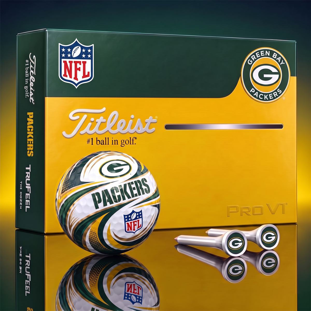 GBP x 1-of-1 Custom NFL Golf Balls And Tees Gift Set